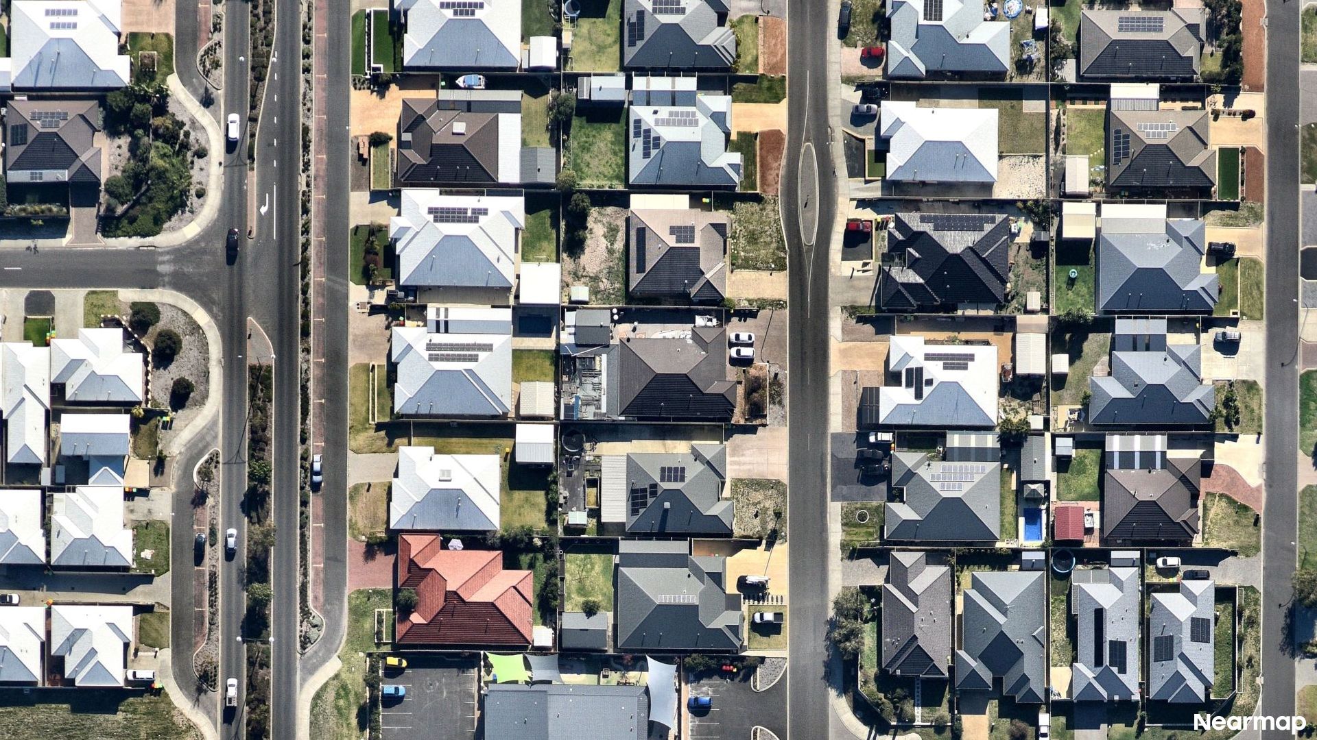 Vertical aerial view
