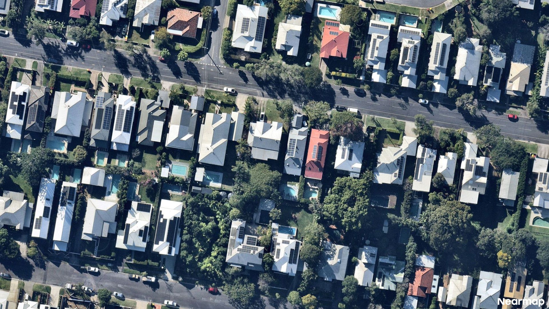 Vertical aerial view