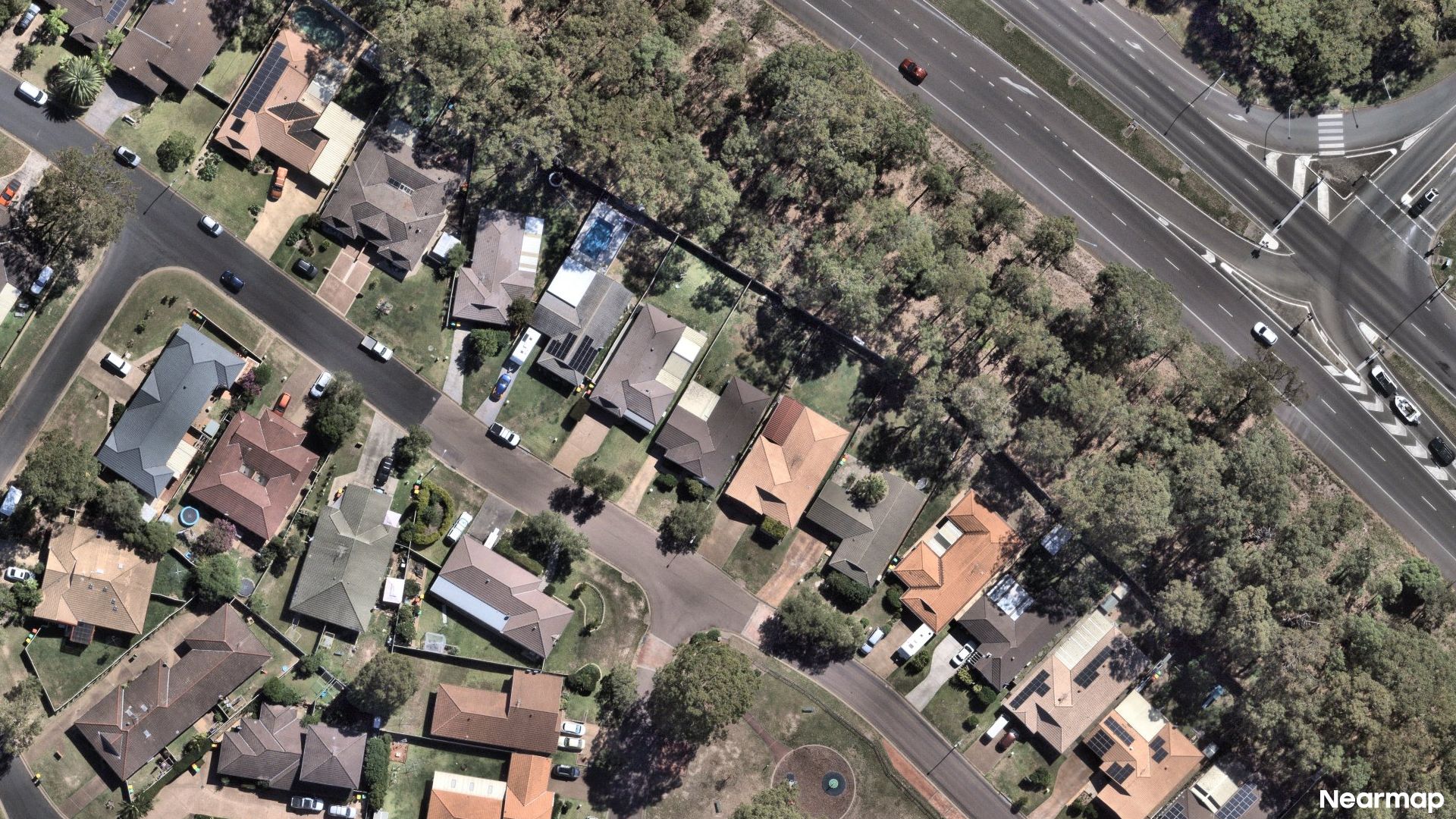 Vertical aerial view