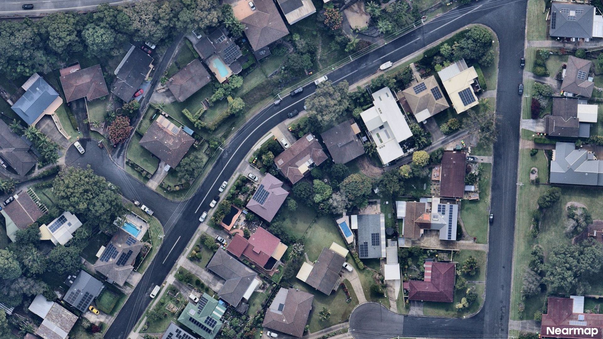 Vertical aerial view