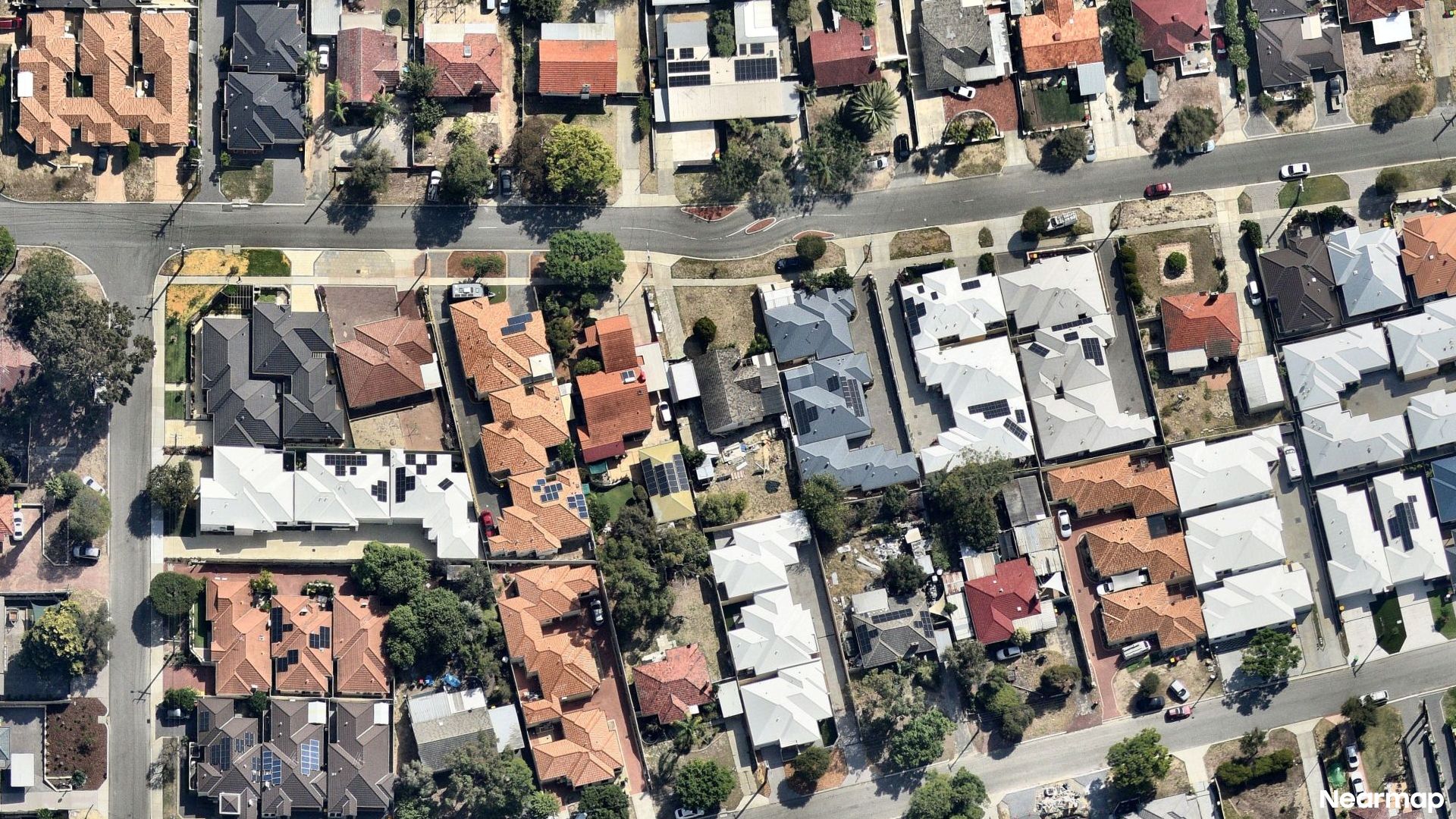 Vertical aerial view