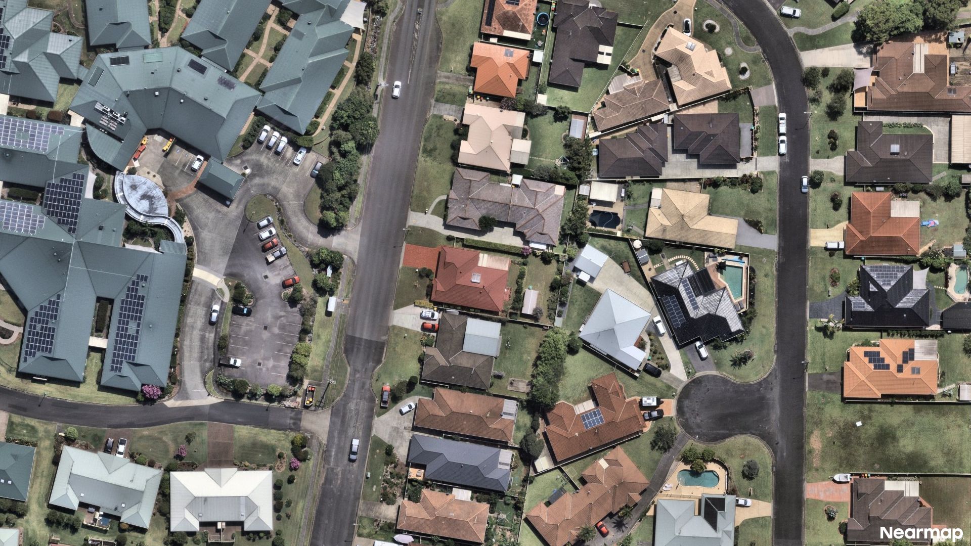 Vertical aerial view