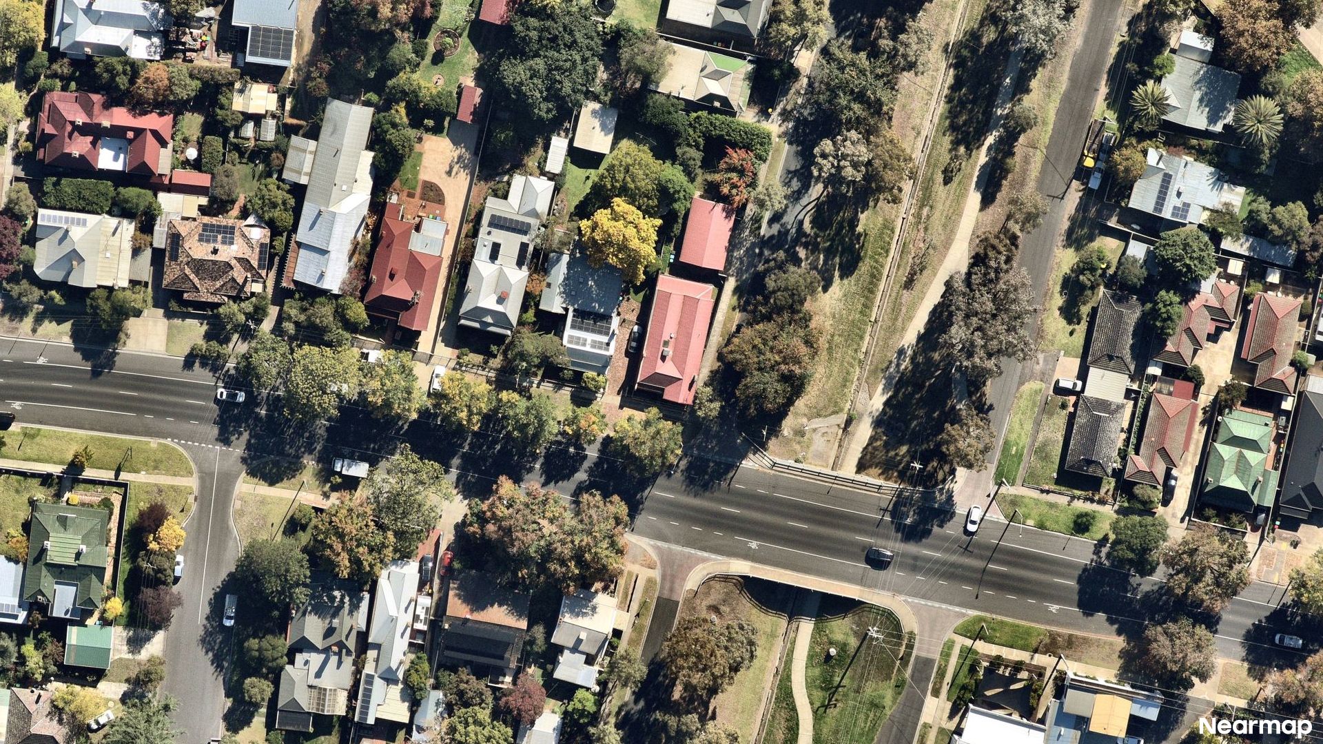 Vertical aerial view