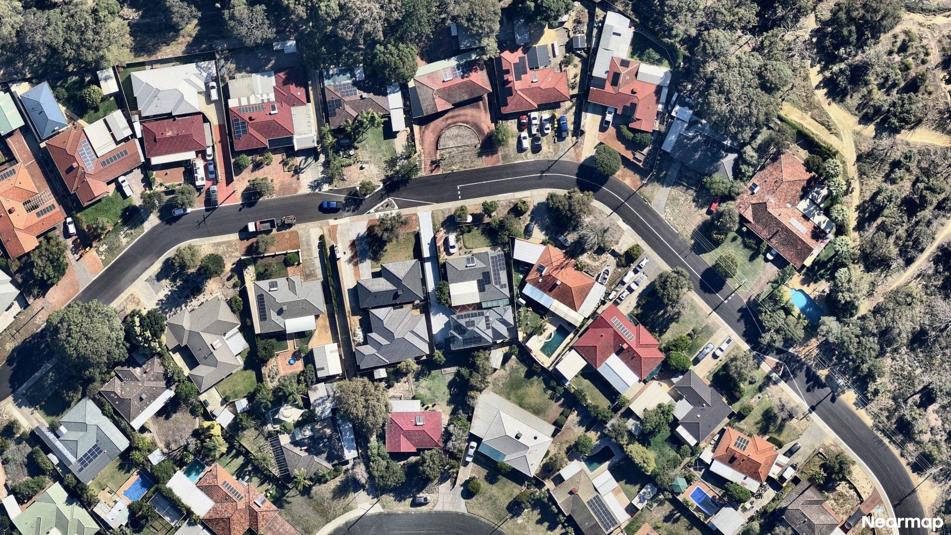 Vertical aerial view