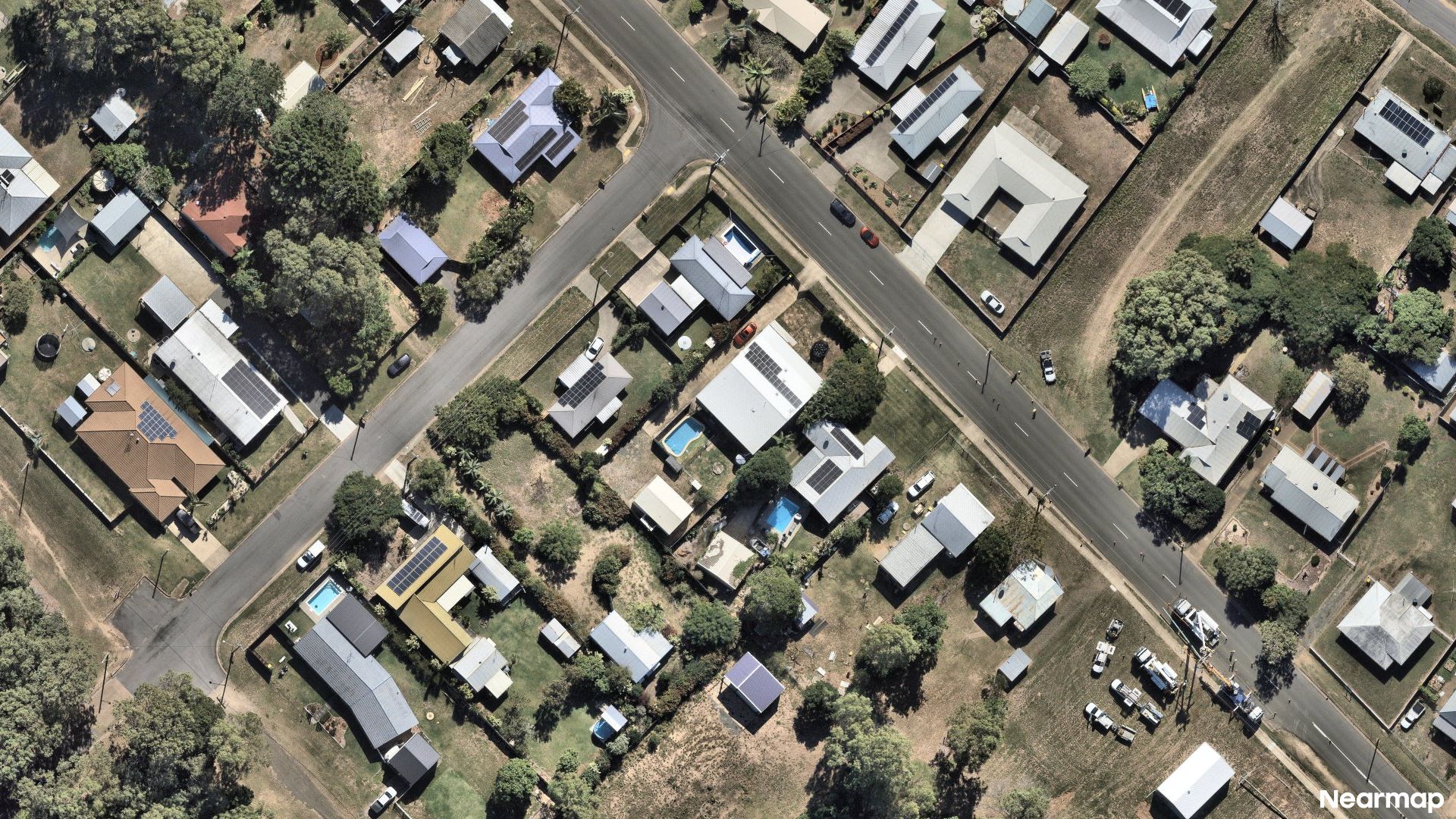 Vertical aerial view