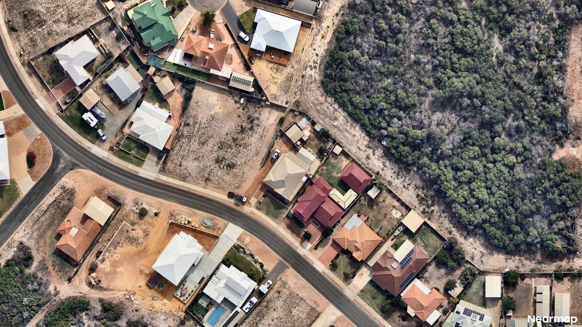 Vertical aerial view