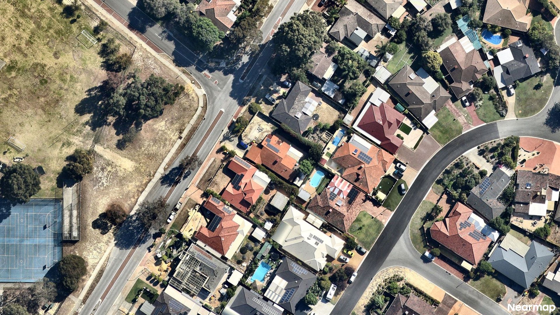 Vertical aerial view