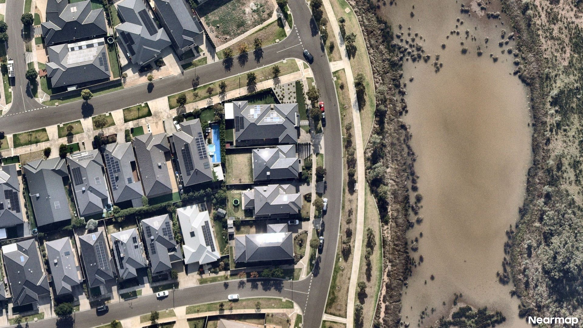 Vertical aerial view