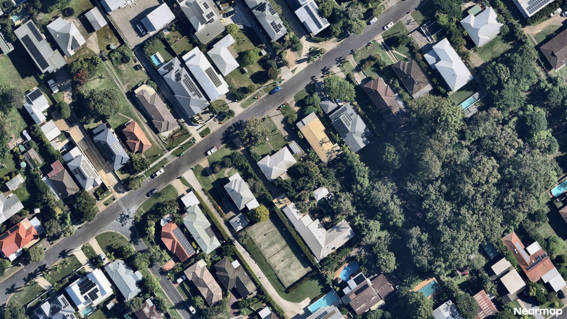 Vertical aerial view