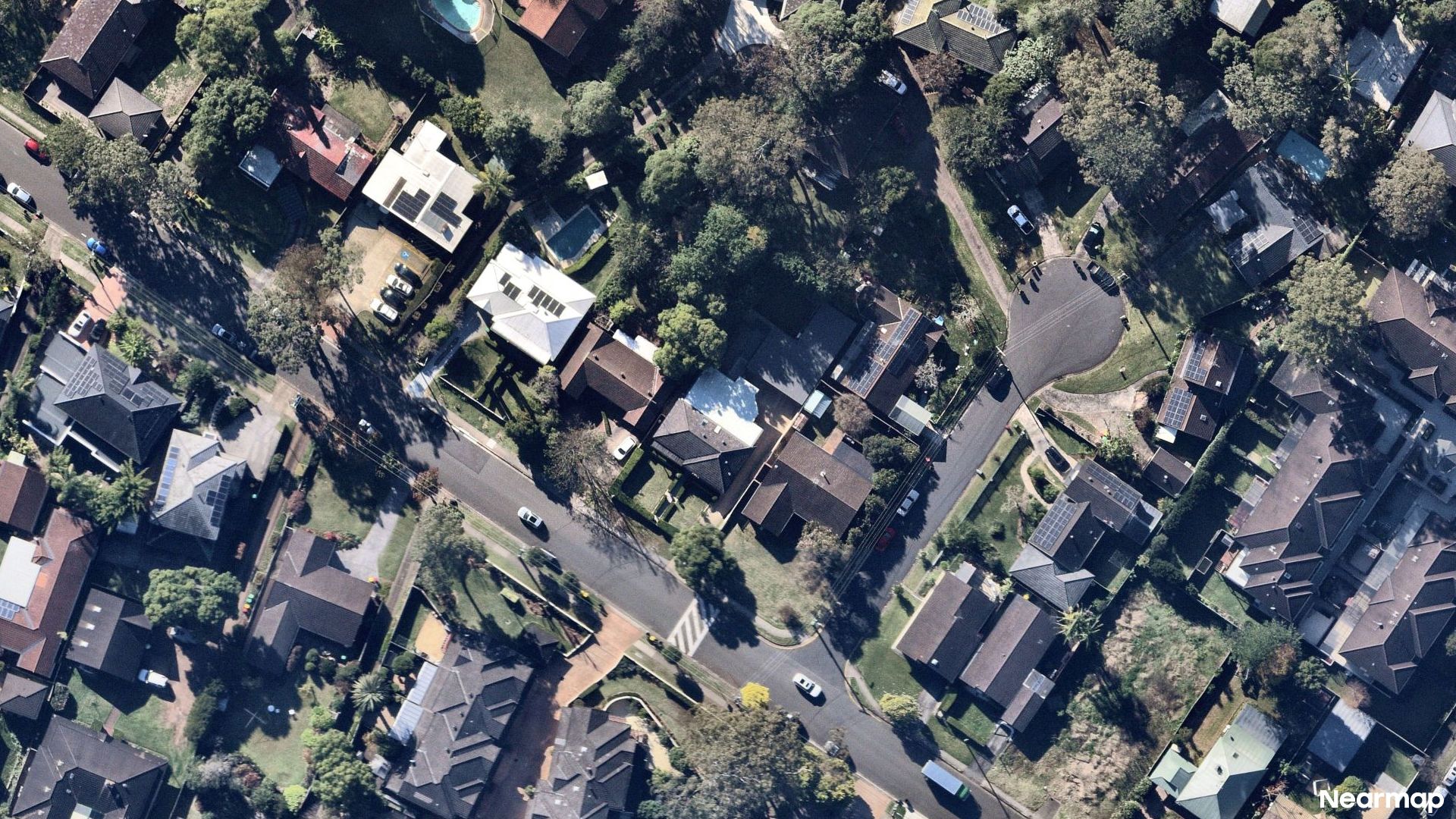 Vertical aerial view