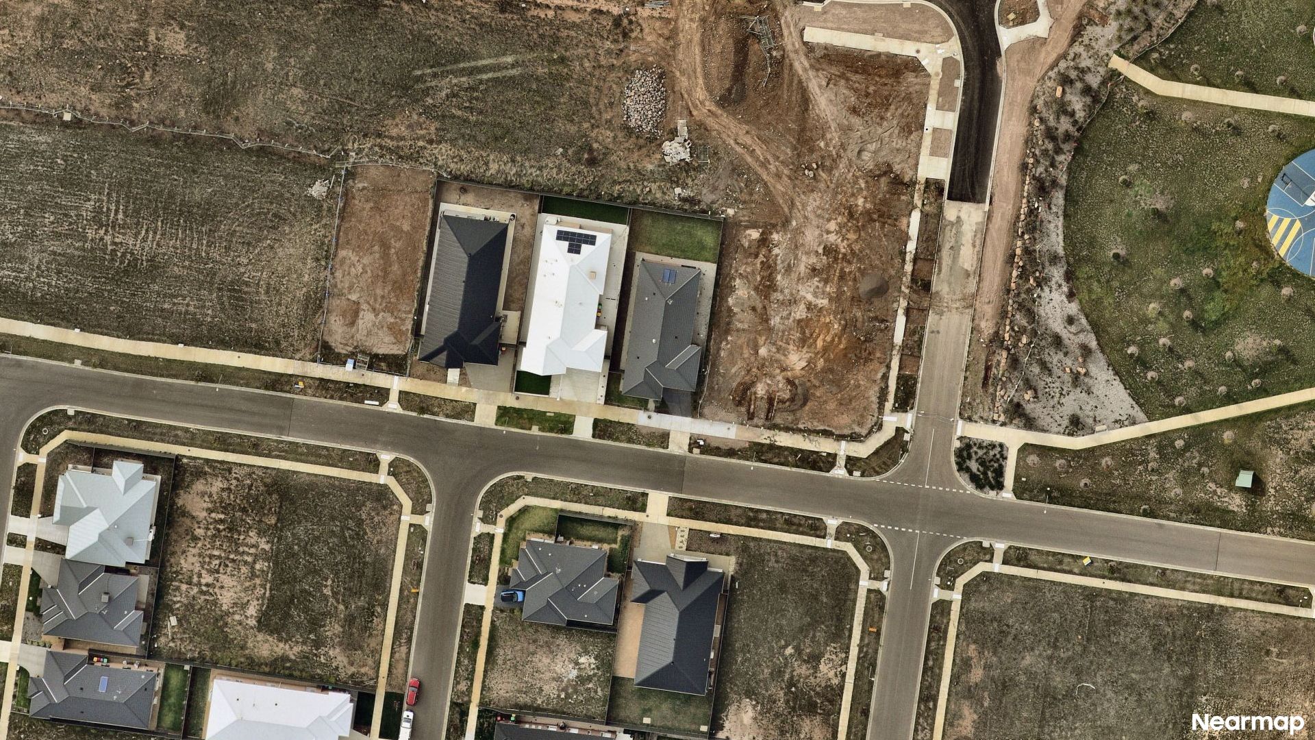 Vertical aerial view