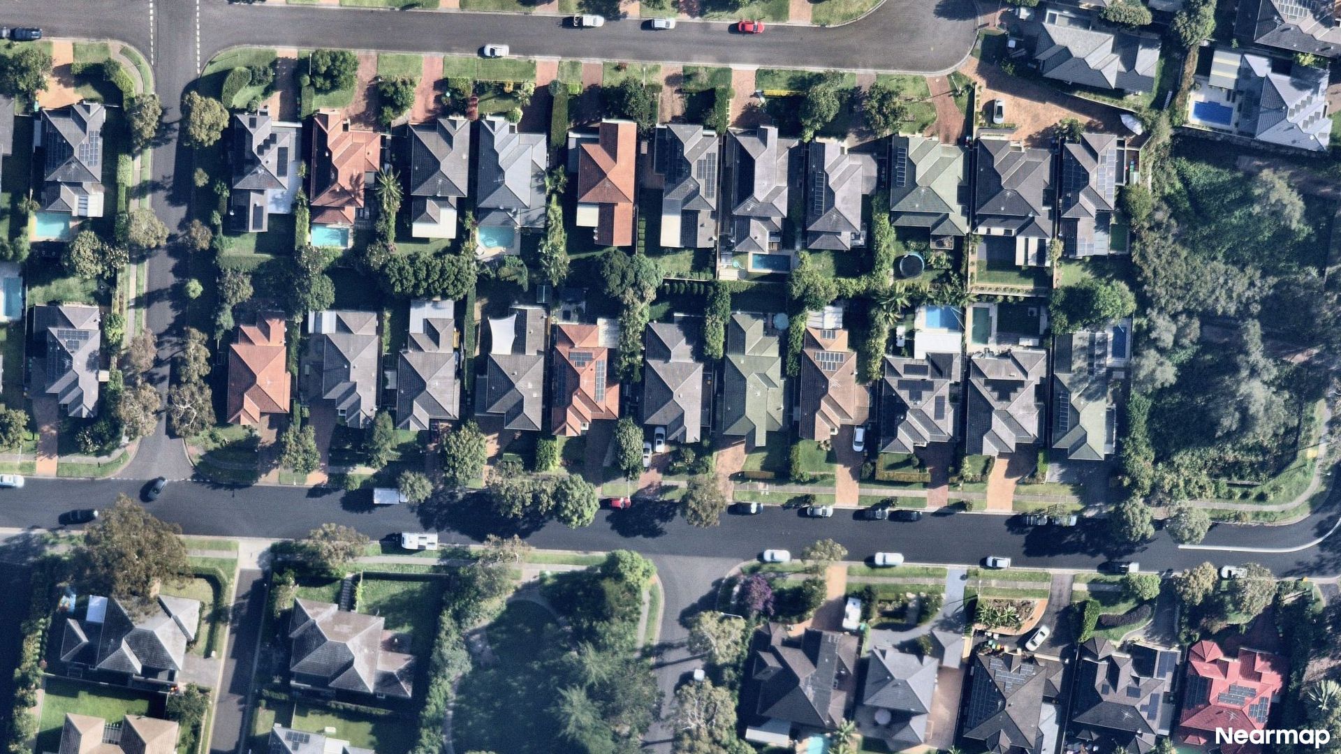 Vertical aerial view