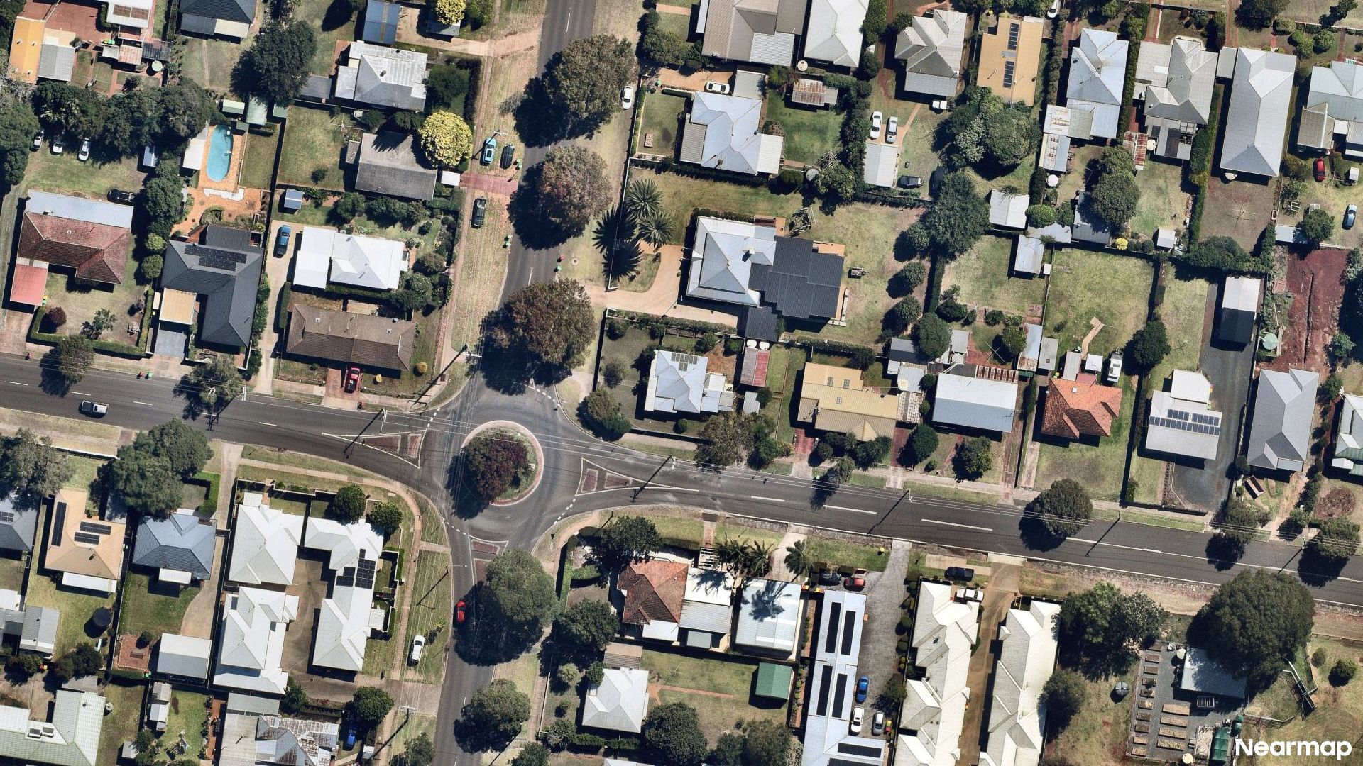 Vertical aerial view