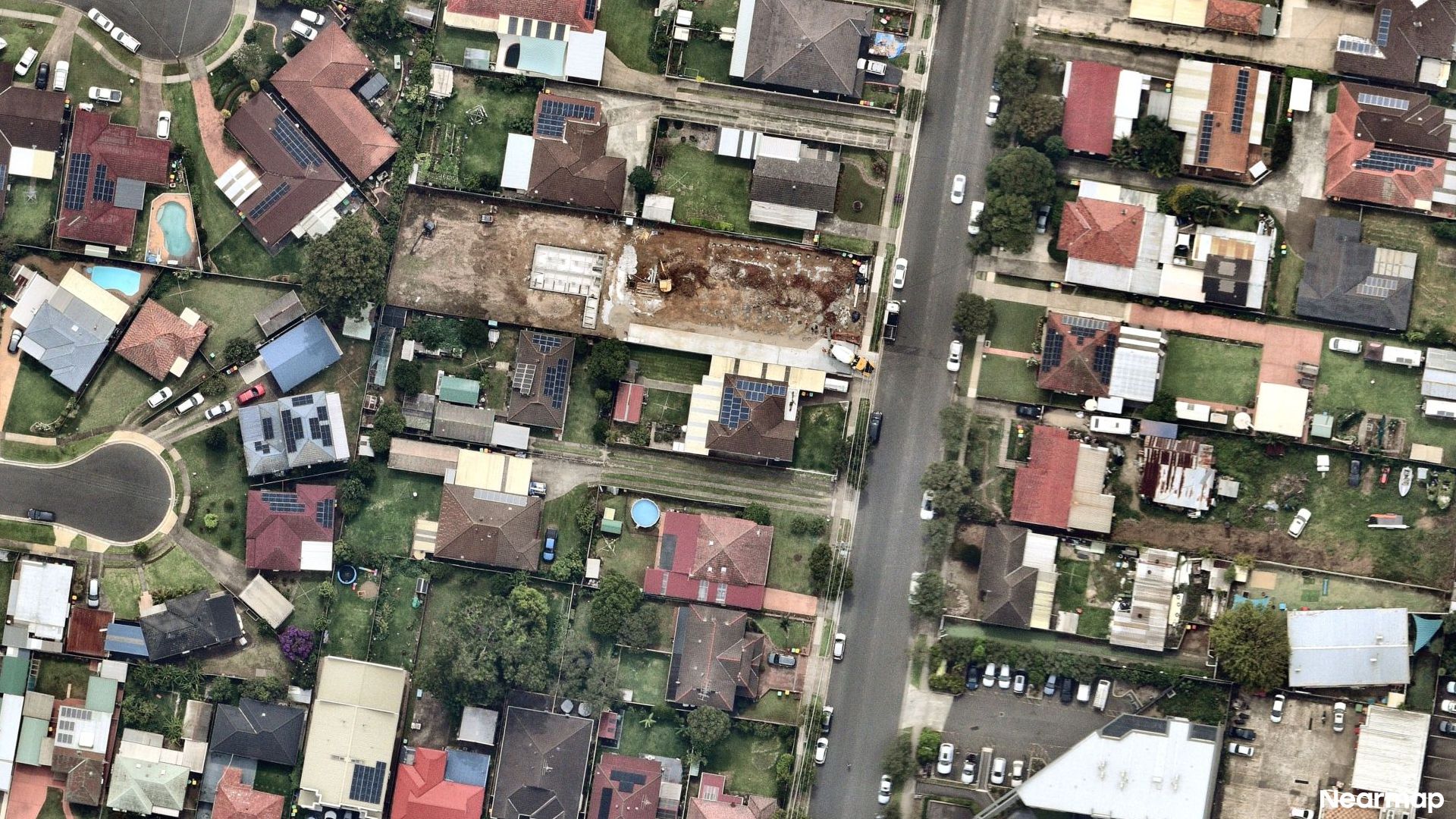 Vertical aerial view