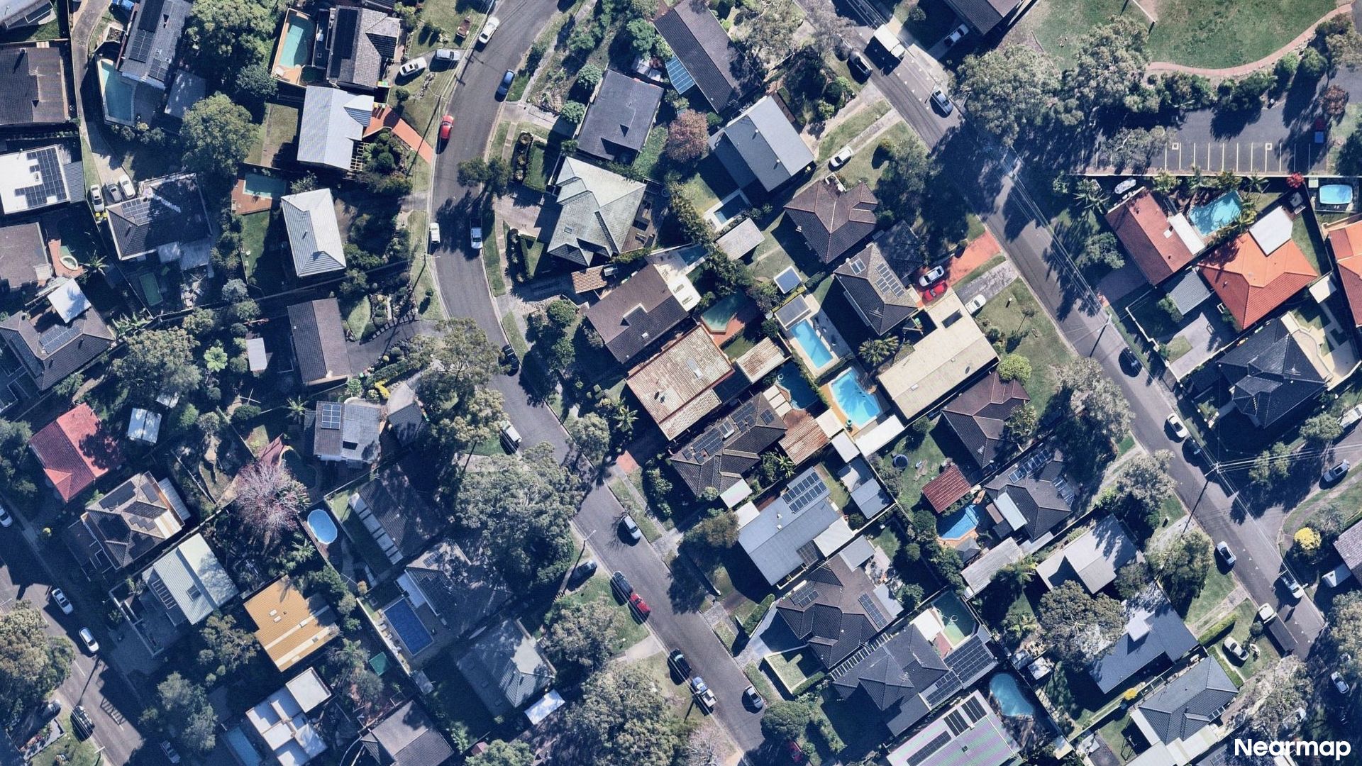 Vertical aerial view