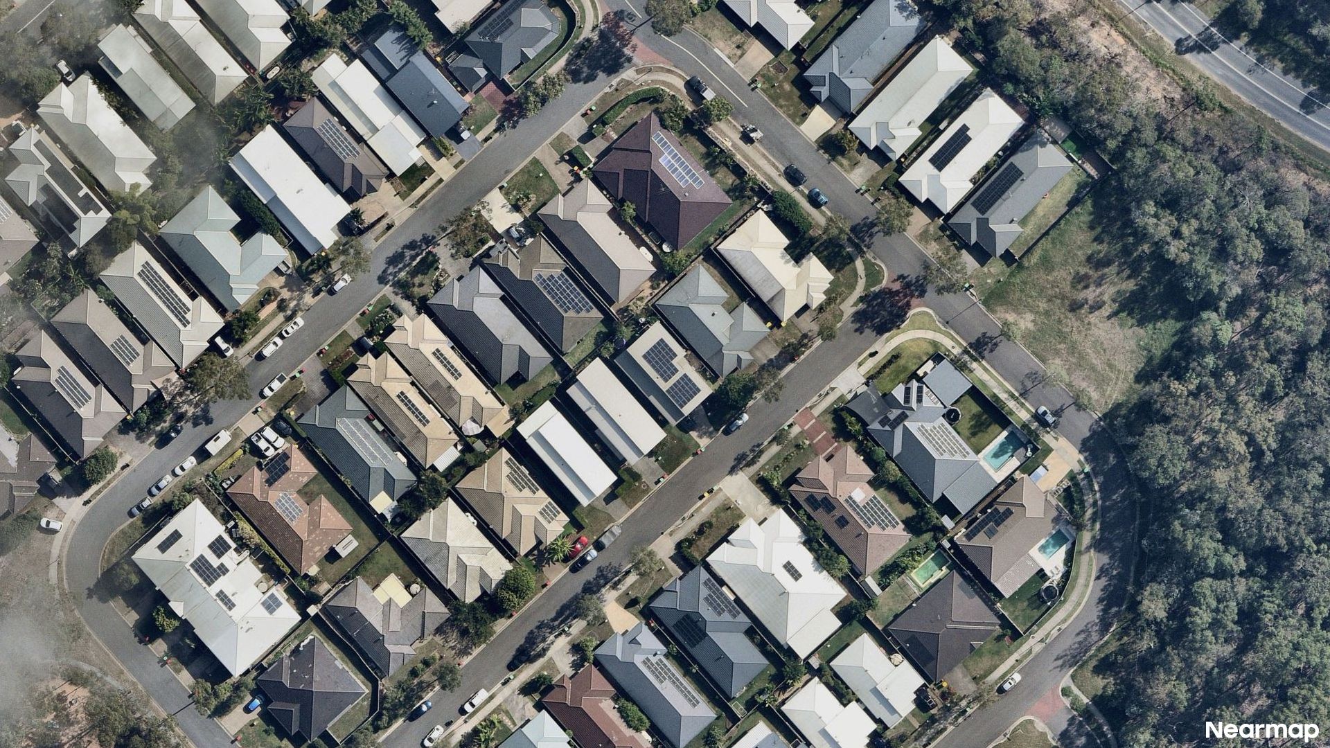 Vertical aerial view