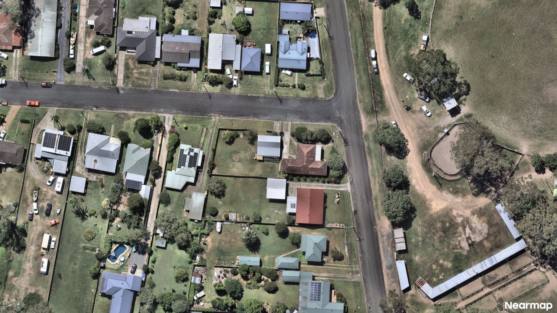 Vertical aerial view