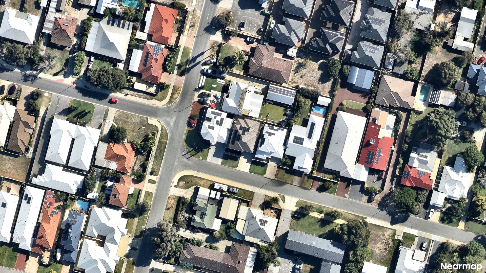 Vertical aerial view