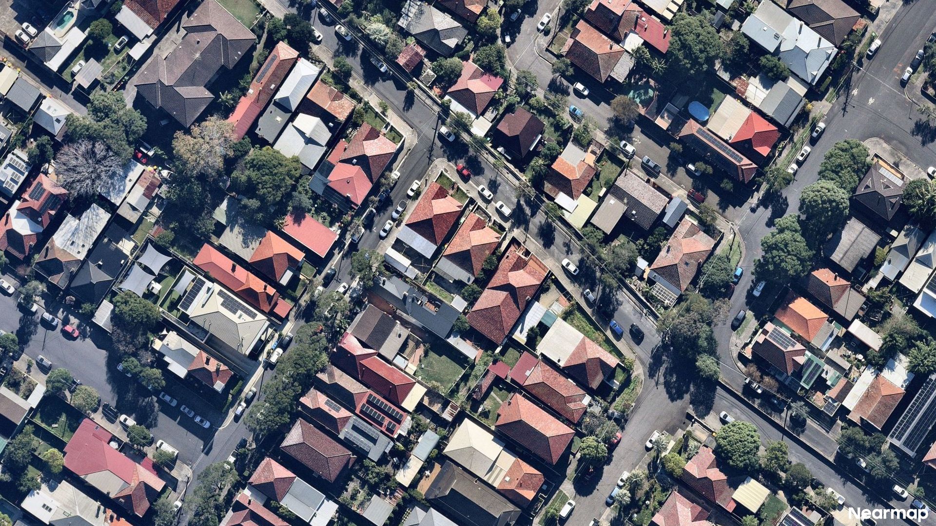 Vertical aerial view