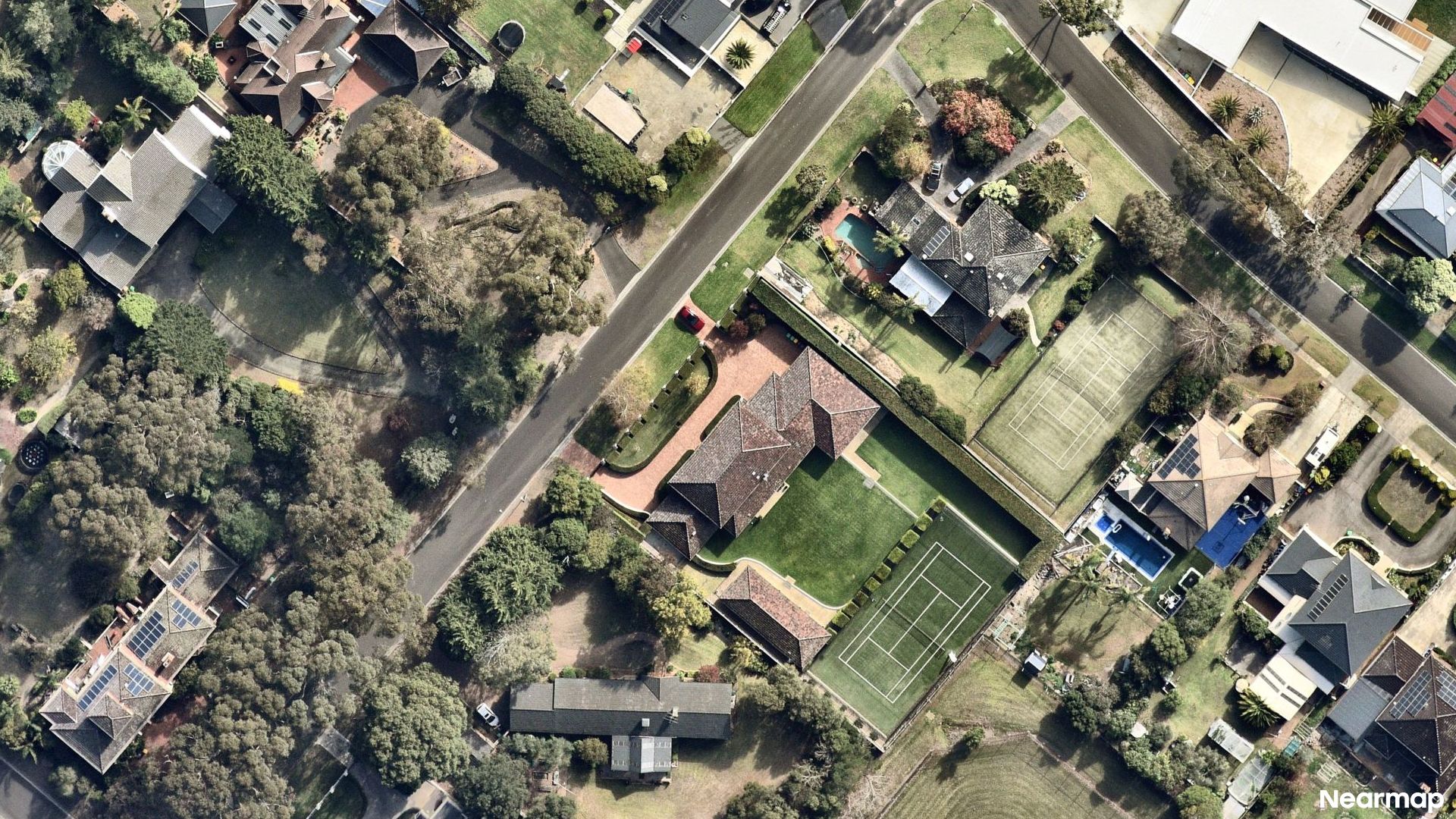 Vertical aerial view