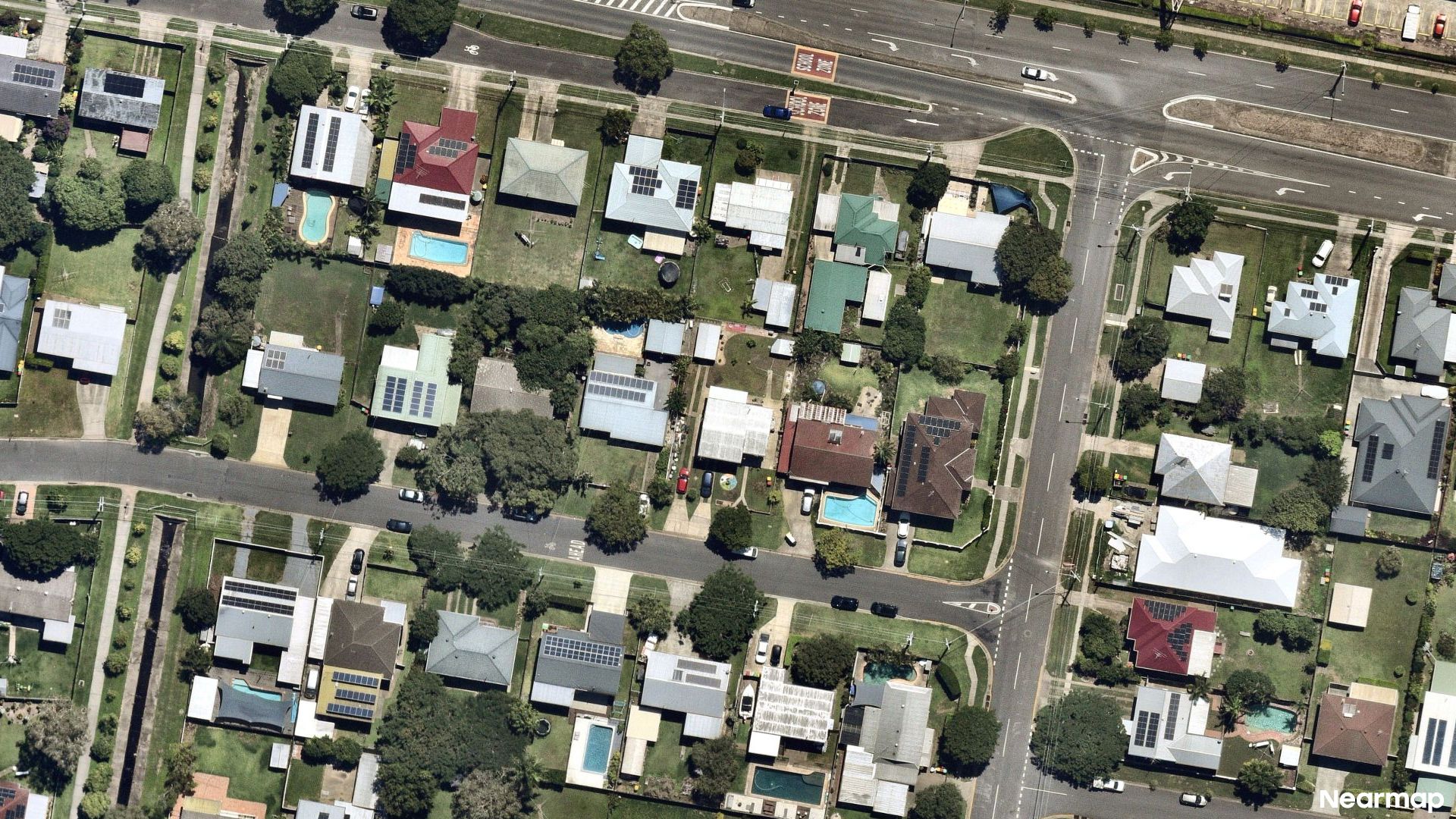 Vertical aerial view