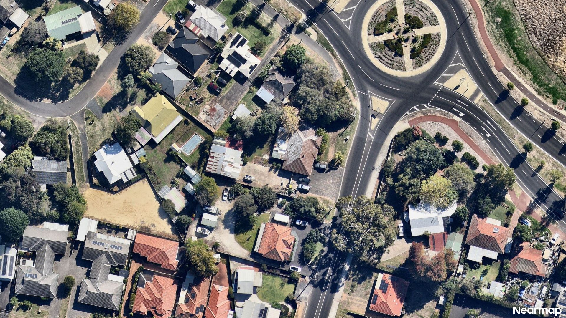 Vertical aerial view