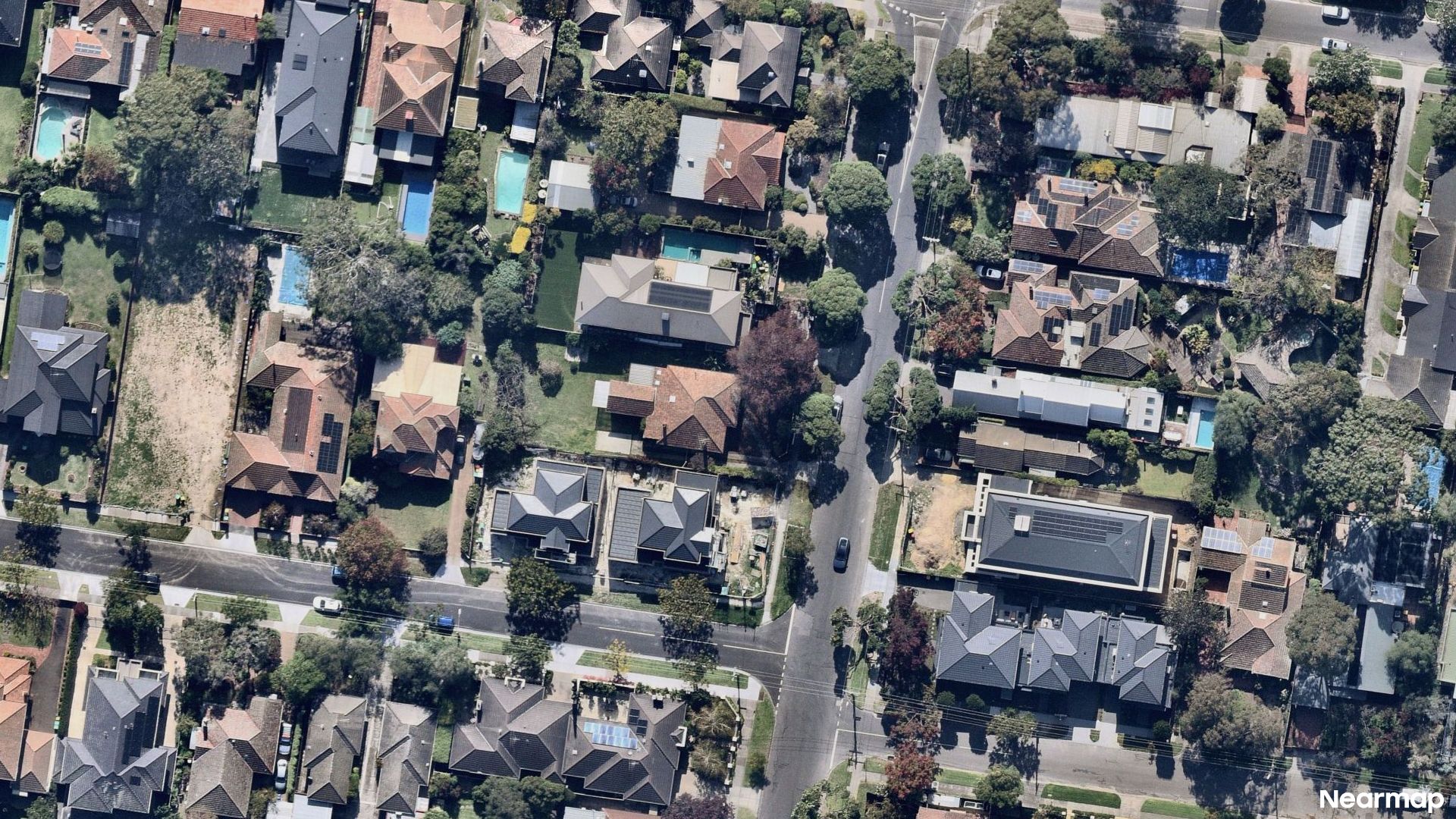 Vertical aerial view