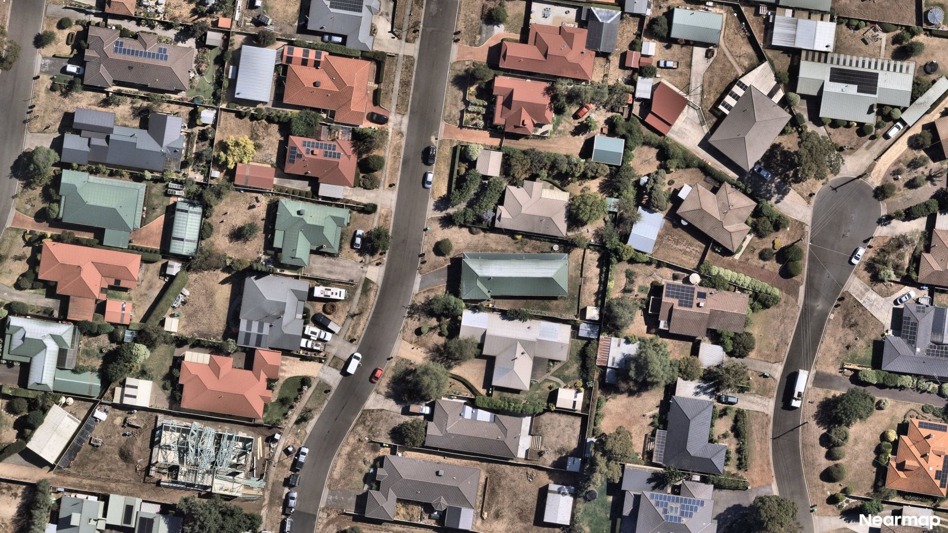 Vertical aerial view
