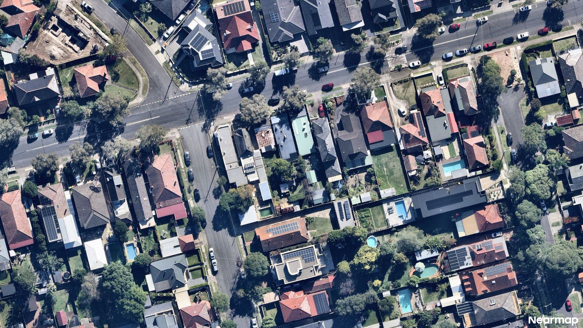 Vertical aerial view