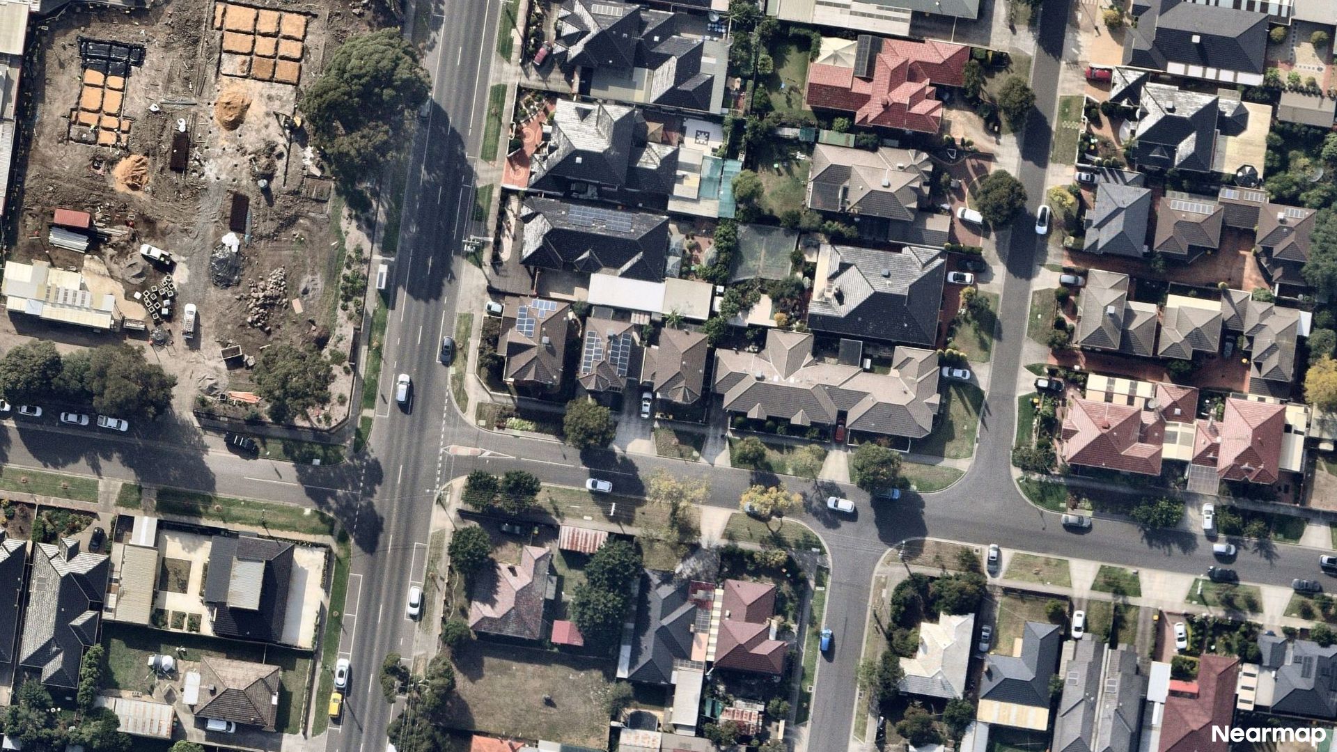 Vertical aerial view