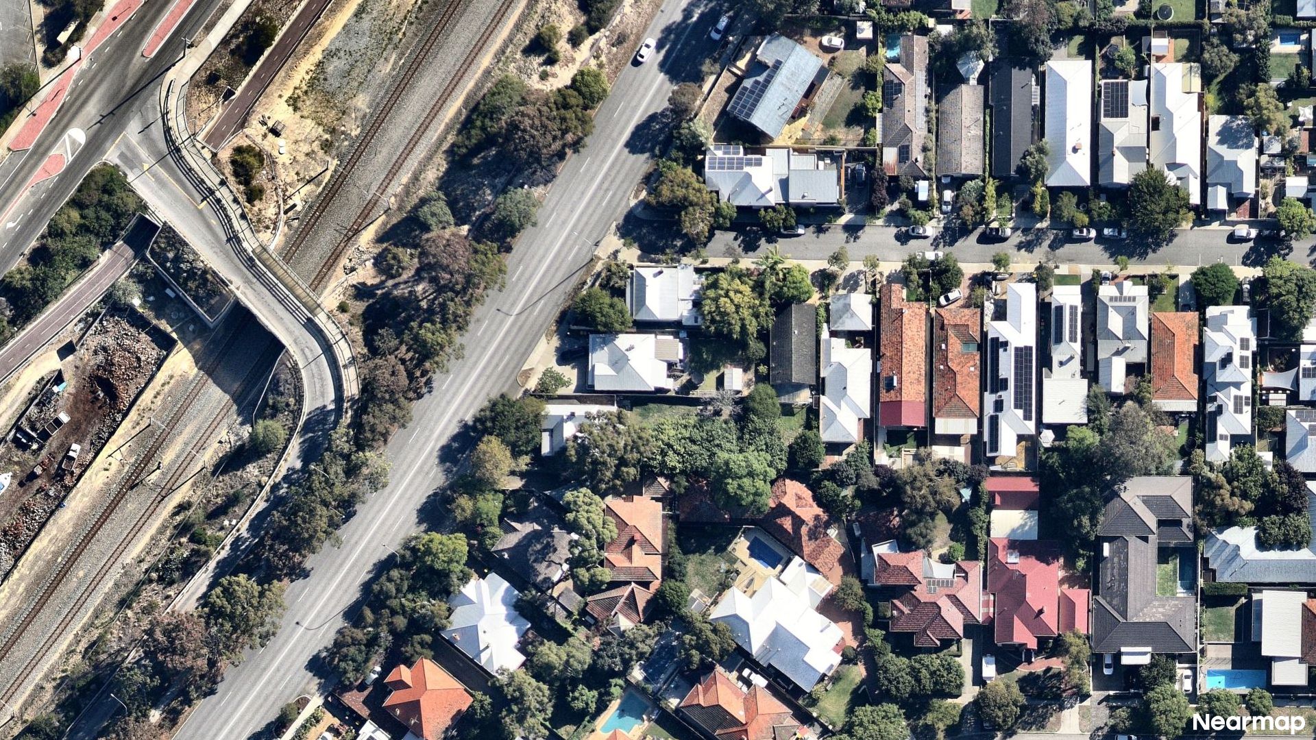 Vertical aerial view