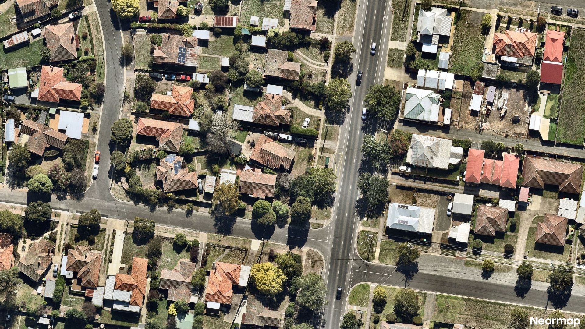 Vertical aerial view