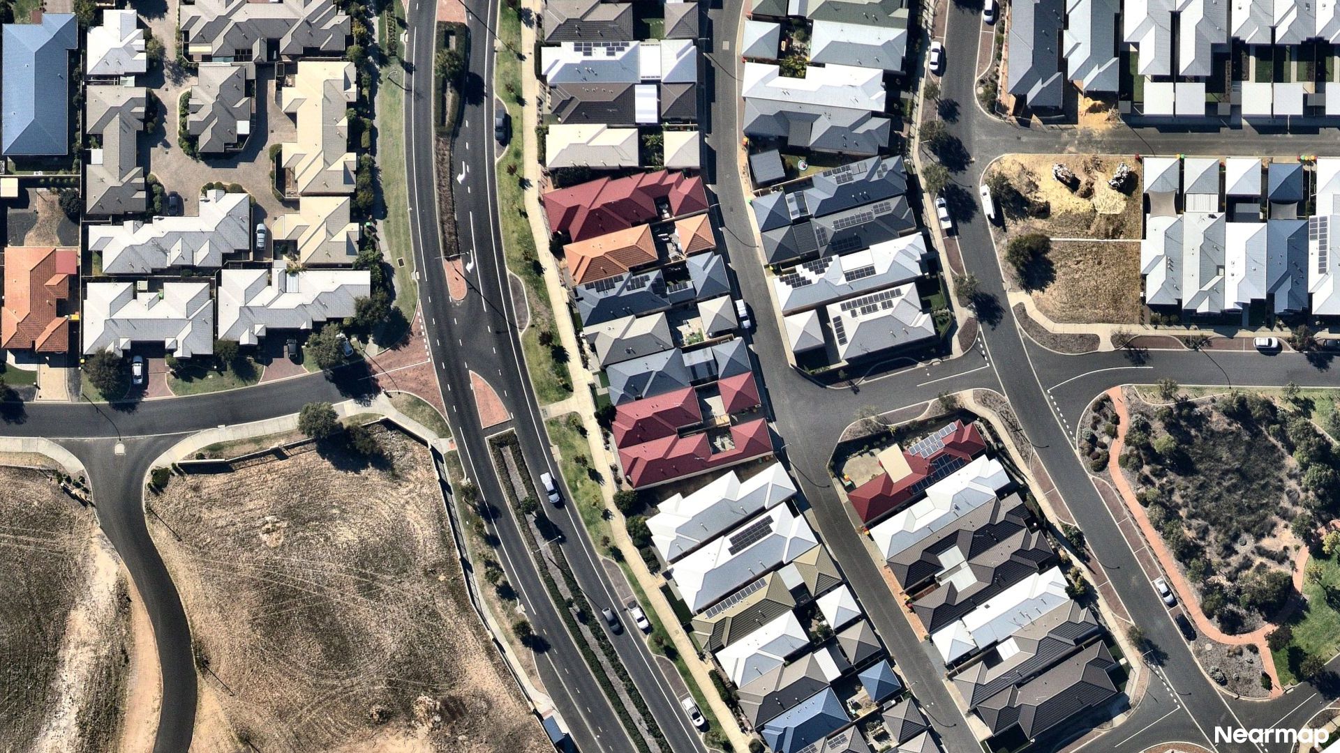 Vertical aerial view