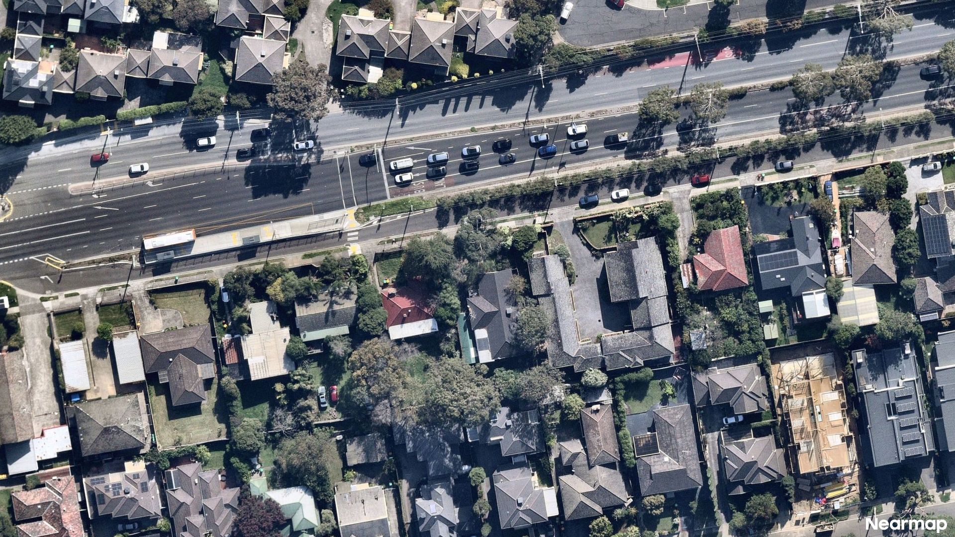 Vertical aerial view
