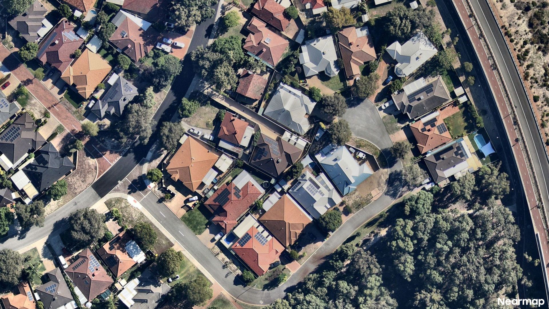 Vertical aerial view