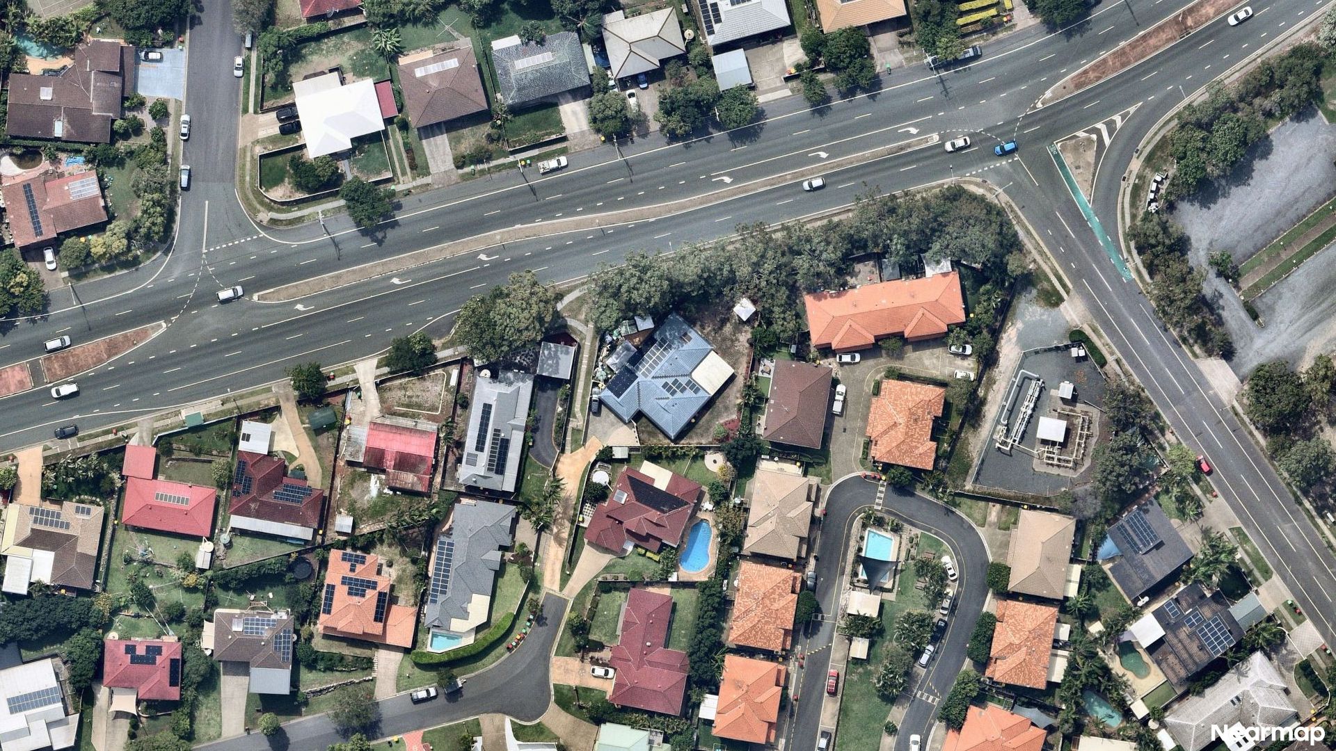 Vertical aerial view