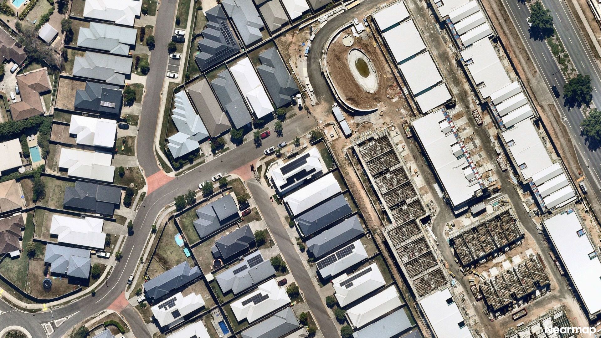 Vertical aerial view