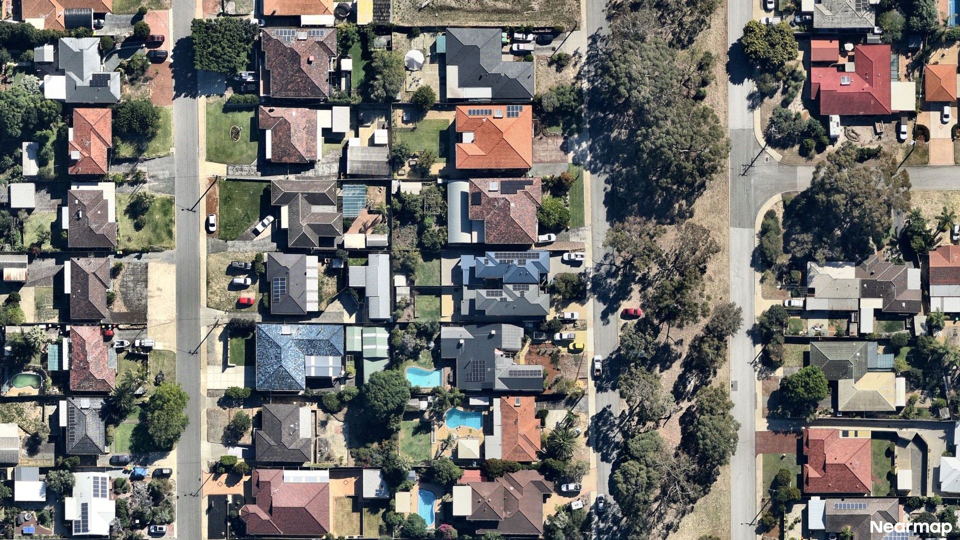 Vertical aerial view