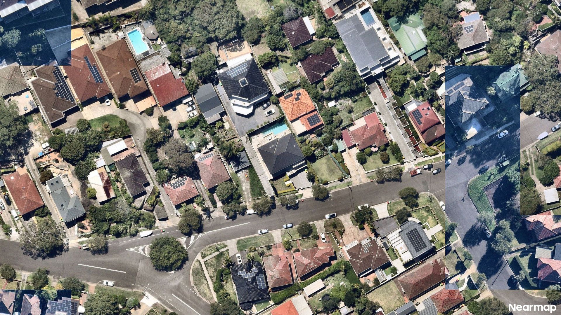 Vertical aerial view