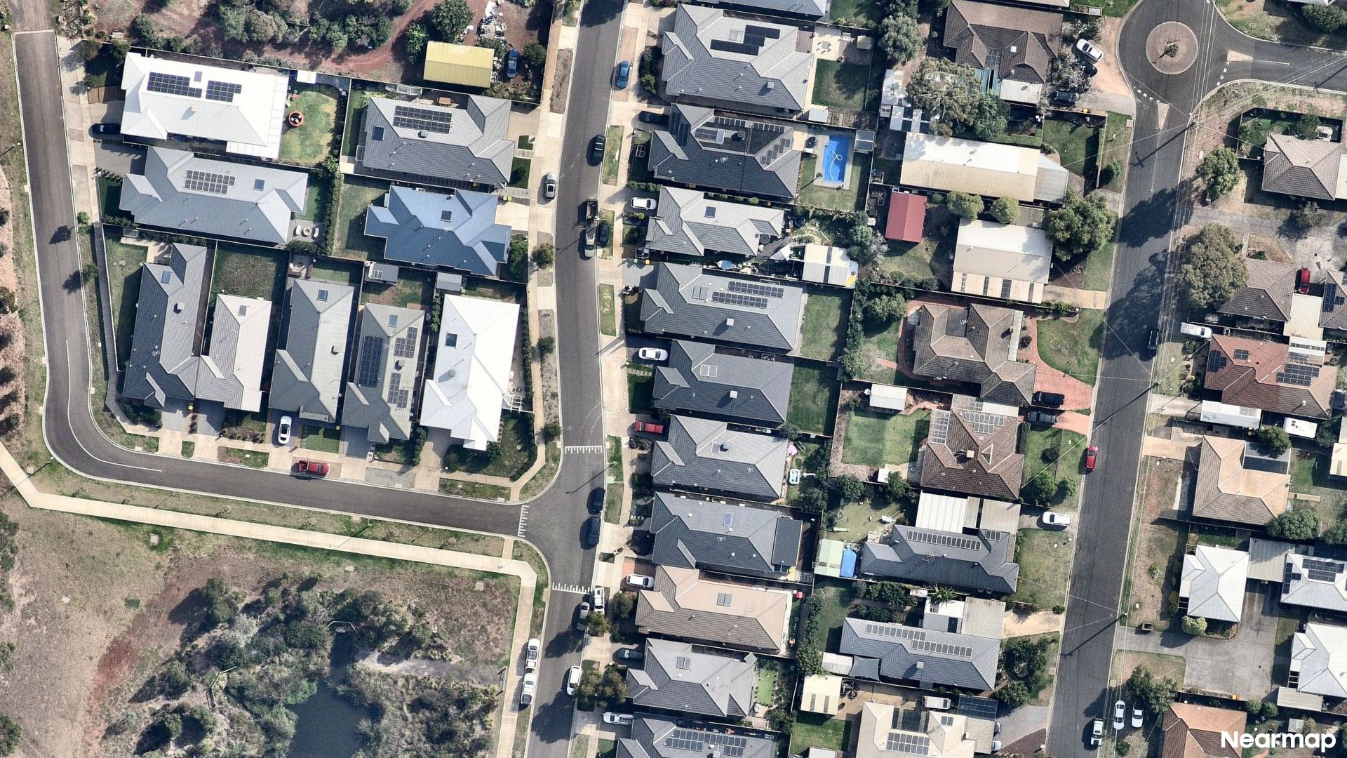 Vertical aerial view