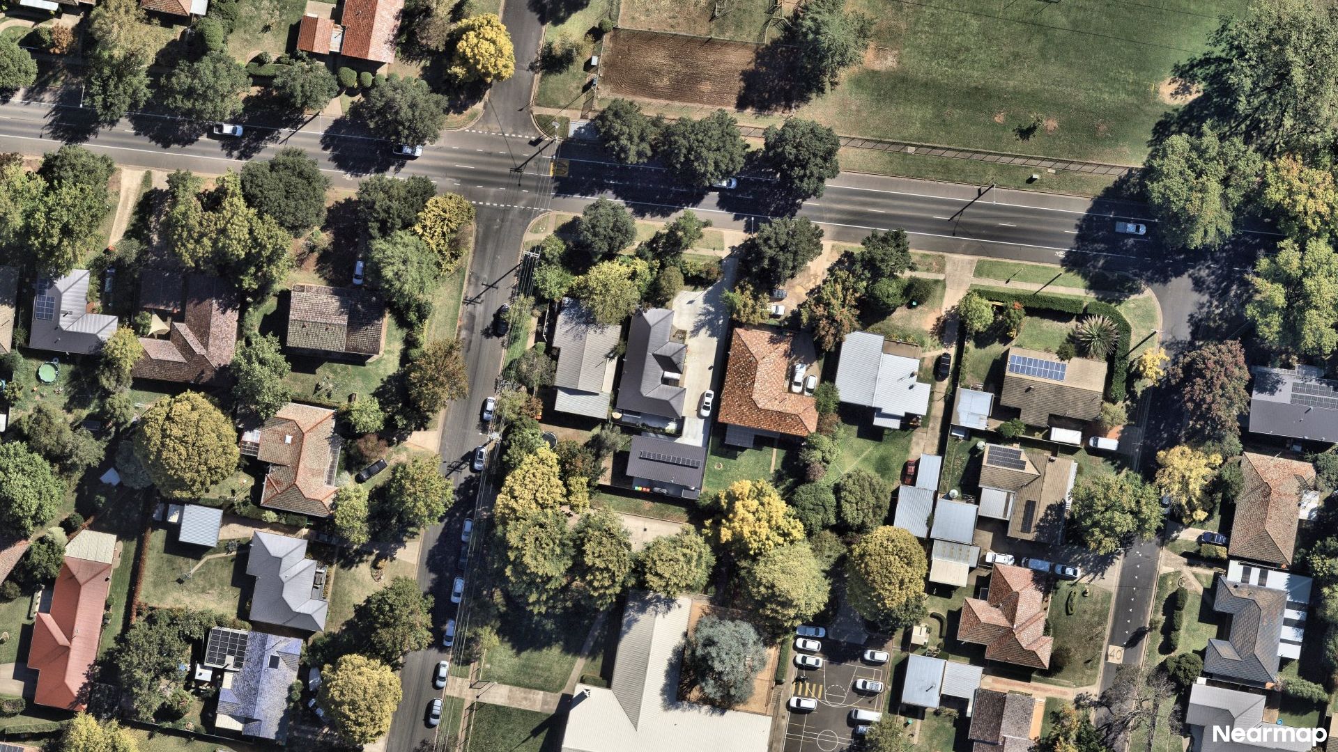 Vertical aerial view
