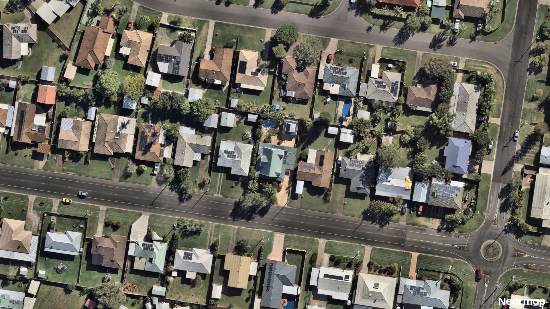 Vertical aerial view
