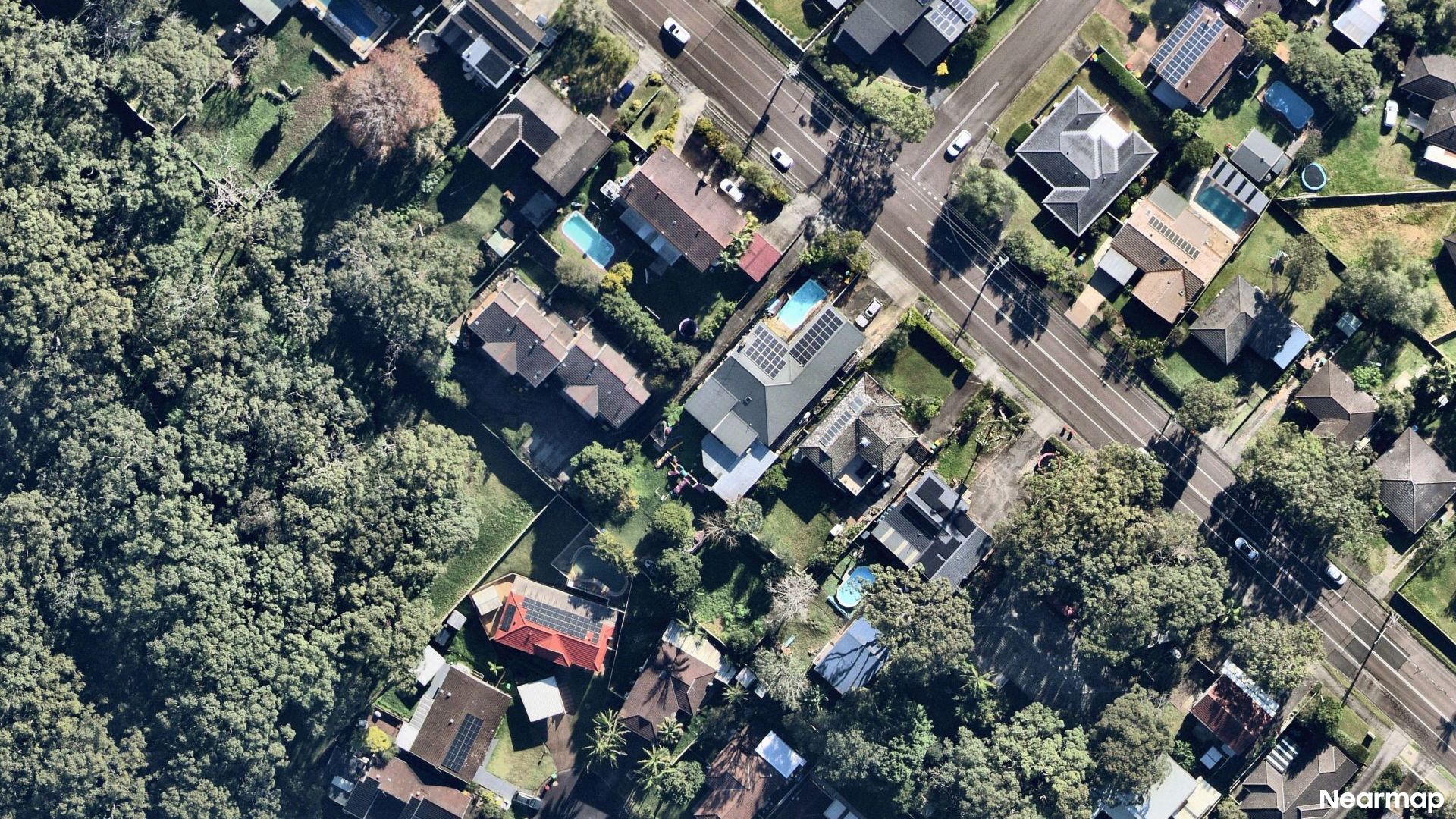 Vertical aerial view