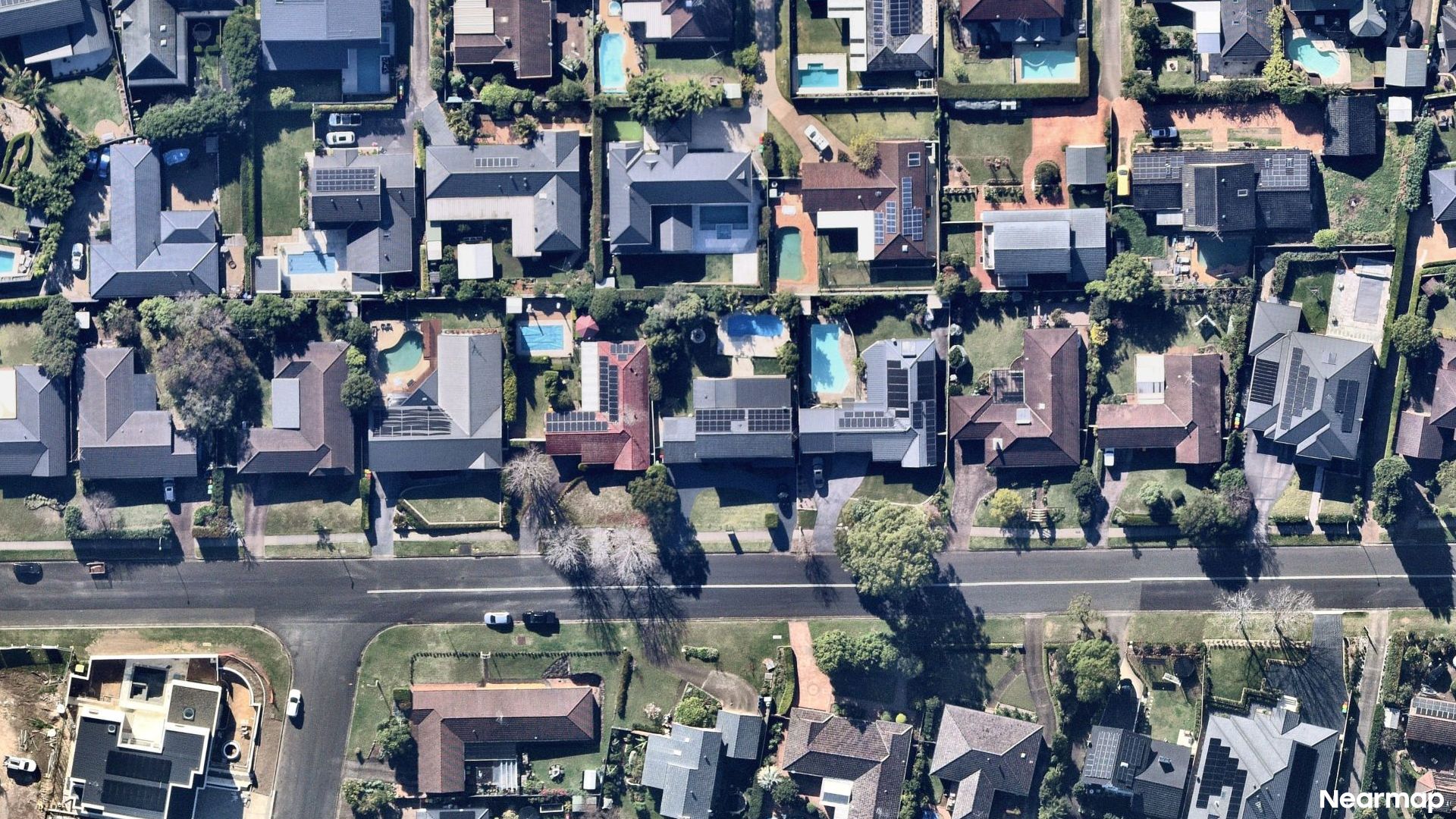 Vertical aerial view