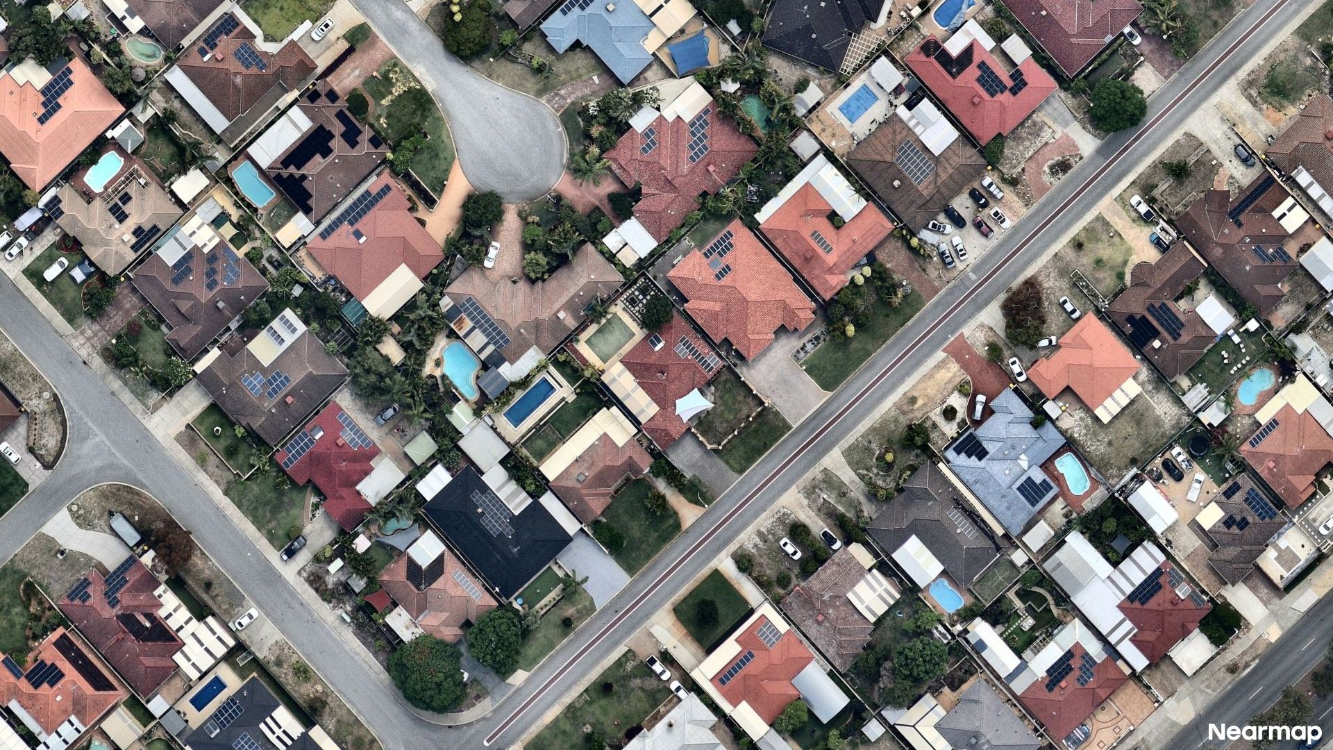 Vertical aerial view