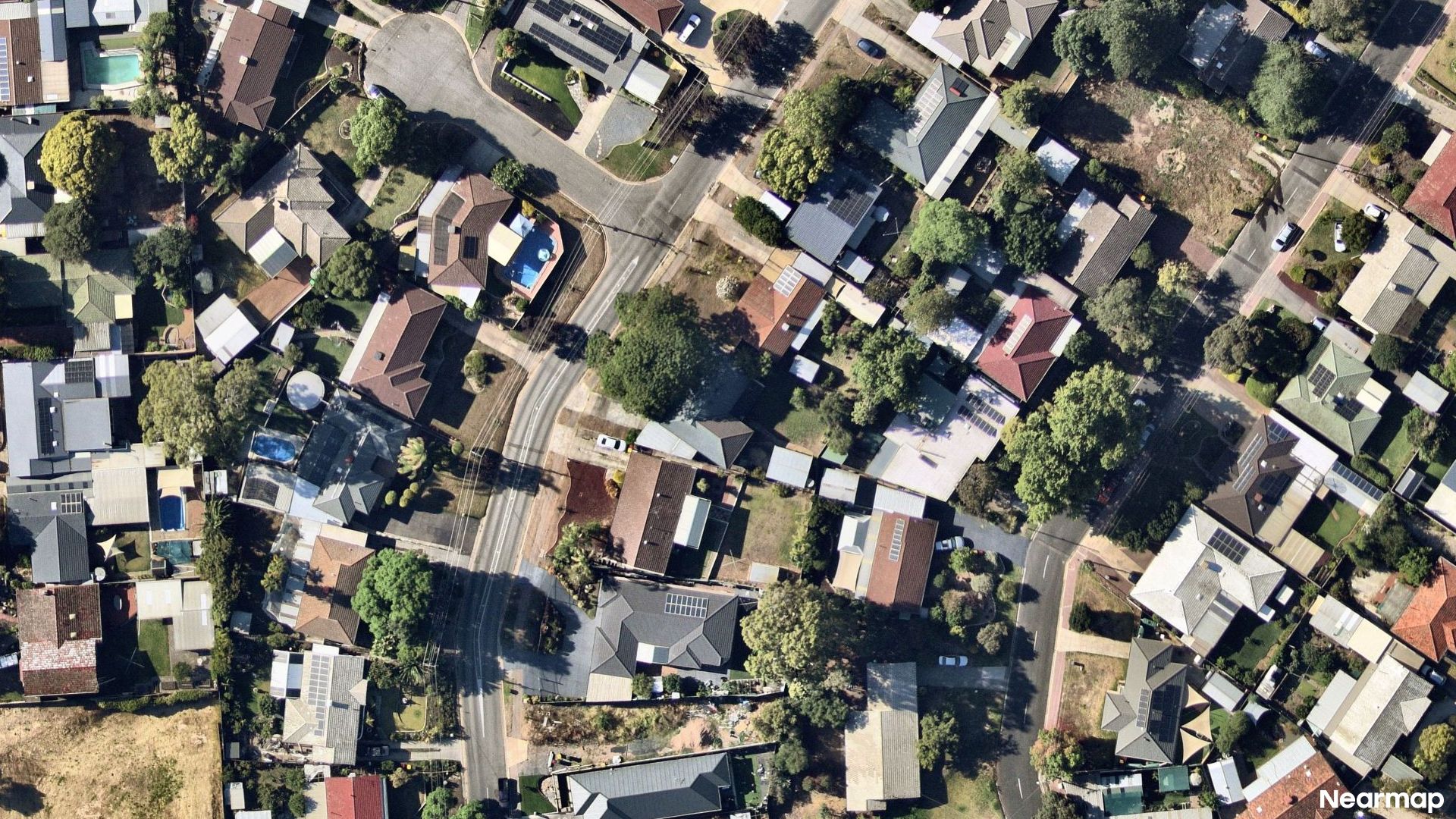 Vertical aerial view