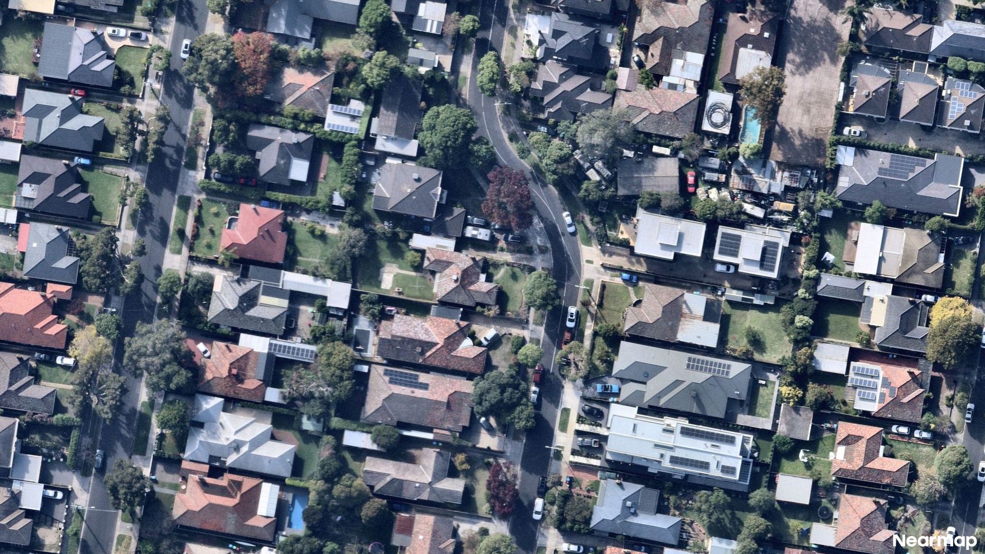 Vertical aerial view