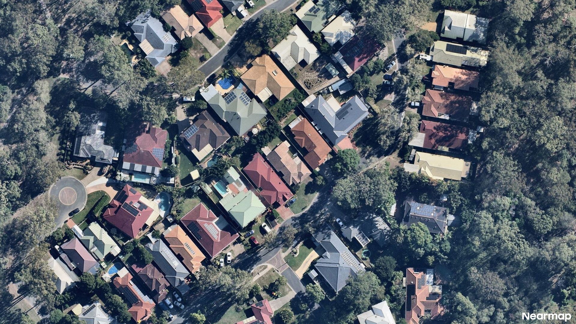 Vertical aerial view