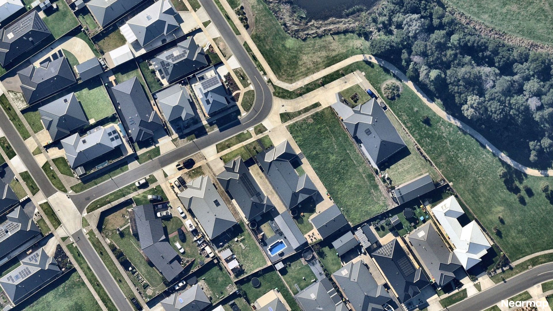Vertical aerial view