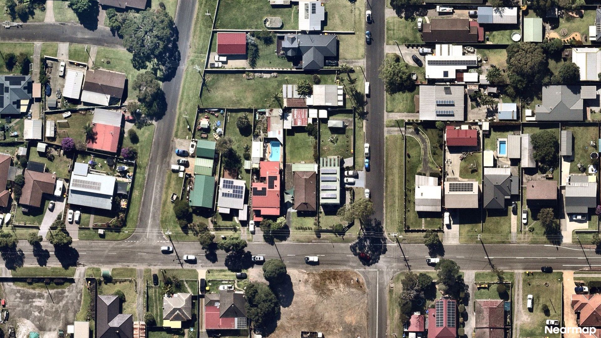 Vertical aerial view